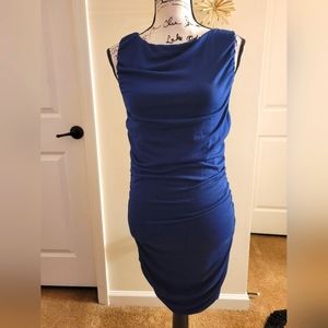 Venus ~ Navy Ruched Bodycon Dress